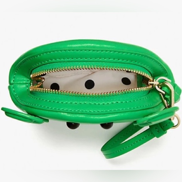 Kate Spade Novelty Green Crab Coin Purse Bag Charm Collectible Rare Wallet - Picture 2 of 6